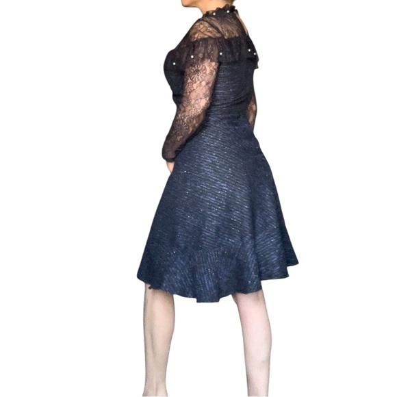 LIM Style Elegant Lace Overlay Dress - Medium - Picture 7 of 11